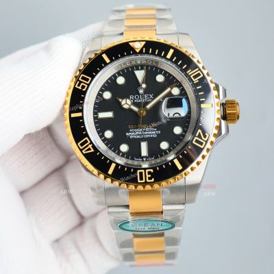 Clean Factory Rolex Deepsea 3235 Black Face Watch 43mm 